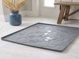 Dark Grey Heavy Duty Boot Mat Tray for Indoor Outdoor Mud and Water Management V1369-AZ3-W-13182