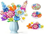 Flower Bouquet Set,888-Piece Botanical Building Blocks for Valentine's Day V1369-AZ3-W-22367