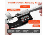 Micrometer Set, Digital Outside Micrometer 0-25.4 mm Measuring Range, 0.001 mm Resolution, V952-QFCTZWJQFC01PF0V5001V9