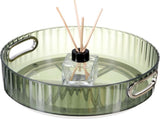 Lazy Susan Organizer, 8.7" Lazy Susan Turntable Organizer with Handle for Kitchen, Home, Office, V1258-DP02-C-3279