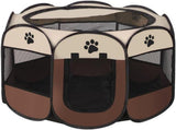 Cat Portable Dog Fence, Outdoor Run for Cats, Playpen for Adult Kittens, Waterproof Dog V1189-LC-RY-00602
