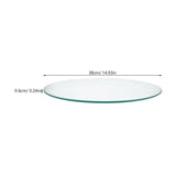 Round Tempered Glass Tabletop, Thick Clear Glass , Minimalist Style for Dining, Coffee Tables, Home, V1370-AZ4-21950