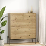 Artiss 5 Chest of Drawers - ARNO Pine FUR-S-CDR-03-WD-AB