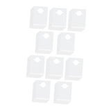100 Pieces Adult Bibs Disposable Dining Clothing Protectors PE Waterproof Material for Elderly Men V1369-AZ3-W-18860