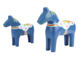 2pcs Hand Painted Swedish Wooden Horse Figurine Dalecarlian Horse Ornaments for Home Wedding V1294-YM0901-3115240105212