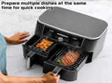 2Pcs Air Fryer Rack Compatible with Ninja Food Dual Zone AF300UK AF400UK, 304 Stainless Steel V1237-ZY00B09XXCXT91