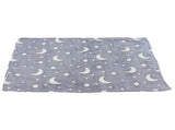 1.5x2m Luminous Blanket Double Side Flannel Star Moon Design Soft Glow in The Dark Blanket for V1294-YM0523-3117220043214
