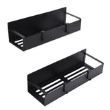 2PCS Magnetic Spice Rack for Refrigerator Strong Magnetic Shelf with 4 Removable Hooks for Holding V1294-YM0901-3118240180211