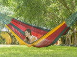 Mayan Legacy Queen Size Outdoor Cotton Mexican Hammock in Imperial Colour V97-TQIMPERIAL