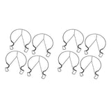 8pcs Railing Plant Pot Holder Iron Rack Floating Garden Flower Pot Stand Baskets Shelf for Outdoor V1294-YM0901-3111240144211