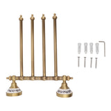 Swivel Towel Bar Antique Brass Towel Rack Rotated Towel Hanger Holder for Bathroom Four Rods V1294-YM0706-3112230060411