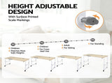 Artiss Mobile Laptop Desk Overbed Table Adjustable Computer Stand Bedside Cart LD-FWS10-2-MA