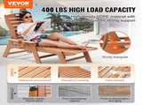 Chaise Chair, 181 kg Weight Capacity, 6 Positions Adjustable Patio Chair, Outdoor HDPE V952-HDPESLTYGDTYYCZAV001V0