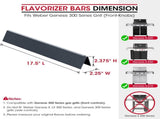 7620 Flavorizer Bars for Weber Genesis 300 Series, E-310 E-330 Grills with Front Control, V1258-DP02-C-148