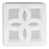 White Plastic Hollow Mold for Concrete Brick Making, Cement Block Form for Precise Construction V1369-AZ3-W-19228