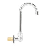 Foot Pedal Faucet Stainless Steel G1/2 Thread Wall Mounted Knee Valve Basin Tap for Hospital Railway V1294-YM3112220073411-0421