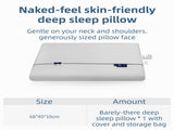 Grey Deep Sleep Slow Rebound Memory Foam Pillow with Washable Cover Storage Bag - Broad Surface V888-ELOSUNG55089-14