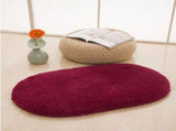 Door Mat Oval Slip Proof Indoor Door Carpet Moisture Absorption Soft Comfortable Plush Bathroom Rug V1294-YM0716-3112220052118