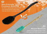Body exfoliating long handle shower brush, gentle exfoliating body scrub, easy to clean, rich foam, V1106-DSZ-001-001