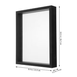 SKISUNO Double-Sided Glass Photo Frame 10.5x8.3in Clear Transparent Picture Frame Set of 1 V1189-WXFWAL-20260326-02381