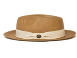 Goorin Brothers Mens Snare Straw Fedora Trilby Hat Panama Summer Beach - Natural V563-100-2064-NAT-S