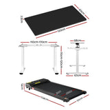 Artiss Treadmill 120cm Automatic Standing Desk with 400mm Electric Walking Pad SDTM-268-WHBK-120-400PAD