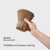 Green Outdoor Sun Protection Safety Light Bundle - Foldable Polyester Bucket Hat with Wide Brim V888-ELOSUNG56216-2