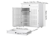 Levede Shoe Cabinet Door Storage Rack Cupboard White EA0284-WH-AU