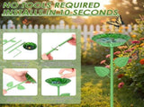 4Pcs Bee Watering Station with Colorful Flower Design Garden Butterfly Bird Bath Robust and Enduring V1366-AZ2-W-15002
