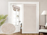 100% Natural Linen Blackout French Door Curtains, Privacy Door Window Curtains, 26 X 72 Inch Room V1258-DP02-C-1330