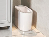 Slim Trash Can PET Wastebasket Double Layer Small Open Top Garbage Container Bin with Transparent V1294-YM0901-3117240055511