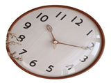 Wood Wall Clock Retro Quiet Decorative 12 Inch Round Wall Clock for Home Bedroom Living Room Decor V1294-YM0901-3115240111012