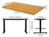 Levede Motorised Standing Desk Adjustable 140cm Natural 1000x 1MM DH4948-140D-BKNT