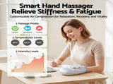 Livemor Hand Massager with Heat and Compression for Arthritis Carpal Tunnel Large Hand Chamber HAND-MASSAGE-FULL-WH