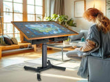1500-Piece Jigsaw Puzzle Table with Storage Drawers, Adjustable Tilt and 360&deg Rotation V767-JJ-ZZ1689