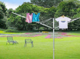 4 Arm Rotary Airer Outdoor Washing Line Clothes Dryer 50m Length V63-836191