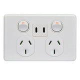 Trader Puma Power Point Switched 2G 10A 250V USB Charger Dual Type C PD20W and 5V/2A 10W or Single V1202-V1-GSMPUPP2USB2GCC