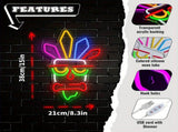 neon wall light, acrylic neon light, colourful neon tube, USB powered light, dimmable wall light, V1106-124-SIL-56148