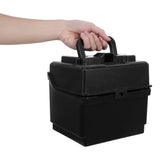 Battery Box for Rv Black Plastic with Lid Portable Storage Case for Electric Vehicle Batteries V1369-AZ3-W-19140