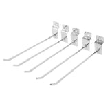 50Pcs Supermarket Shelf Hook Iron Strong Wear Resistant Flat Tip Peg Board Hook Slatwall Hanger V1294-YM0521-3114230037411