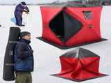 Portable Ice Shelter, 3-4 Person Insulated Pop-Up Ice Fishing Tent, 35 Square Feet Fishable Area, V952-BDBHS707080IORFPQV0