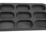 Mini Loaf Pan Perforated Anti Stick Easy to Release Silicone French Bread Baking Pan Set for Home V1294-YM0901-3118240180311