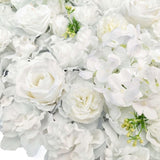 Artificial Flower Wall Backdrop Panel 40cm X 60cm Mixed Whites V77-1193820