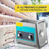 Knob Ultrasonic Cleaner 3L 40kHz Ultrasonic Cleaning Machine Knob Control Sonic Cleaner 304 V952-QXJSXNQXJ3L000001V3