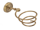 Hair Dryer Holder Antique Brass Hair Care Tools Holder Wall Mount Bronze Finished Spiral Hair Dryer V1294-YM0626-3112220089711