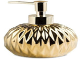 Modern ceramic soap dispenser gold for bathroom and kitchen V1188-NK-BOL-347