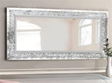 Xxxl Large Gorgeous Diamond Wall Mirror Crushed Crystal Long Full Length Mirror V767-JJ-XM798-G1