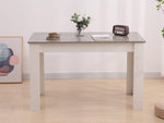 Dining Table Rectangular Wooden 120M-Grey&White V264-DNT-409C-LGR-12M-1