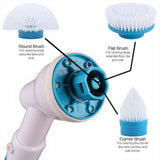 10PCS Rechargeable Spin Scrubber Electric Turbo Scrub Cleaning Brush Cordless Kit V201-FAZ0120DB8AUX10