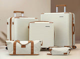 Wanderlite 5pcs Luggage Suitcase Set Trolley Travel TSA Lightweight Hard Case LUG-ABS-DB-5SET-WHBR